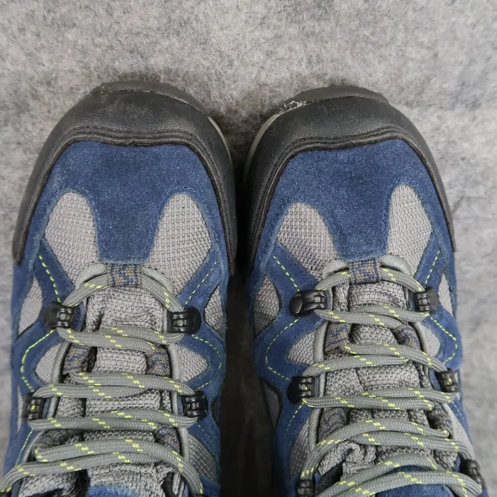 Northside Shoes Kids 3 Hiking Boots Suede Waterproof Athletic High Top Blue Gray